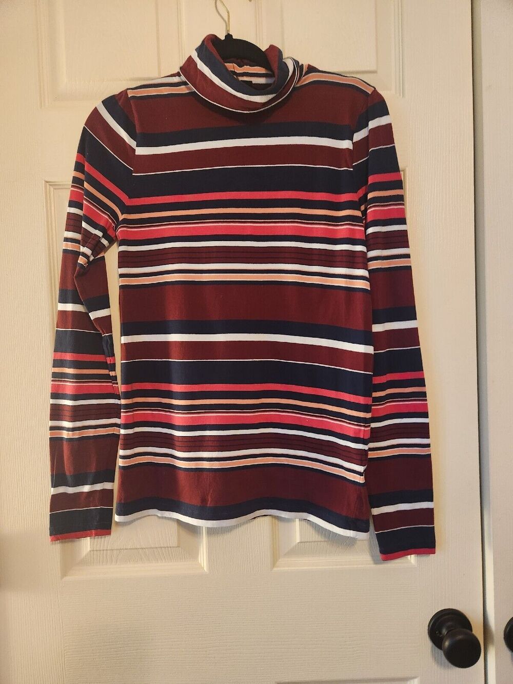J. Crew Striped Turtleneck SIZE Medium